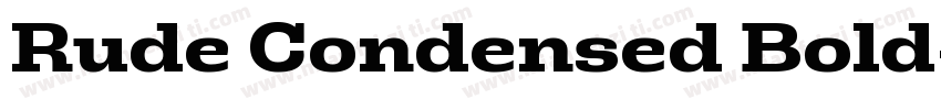 Rude Condensed Bold字体转换